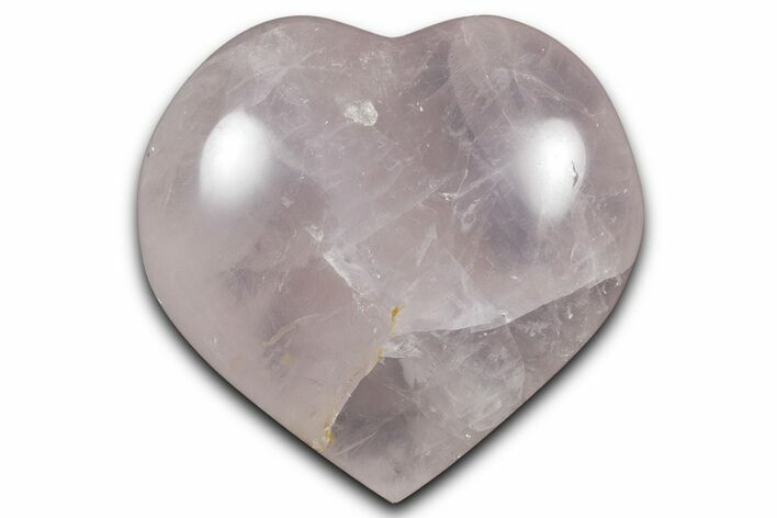 Polished Rose Quartz Heart - Madagascar #333904
